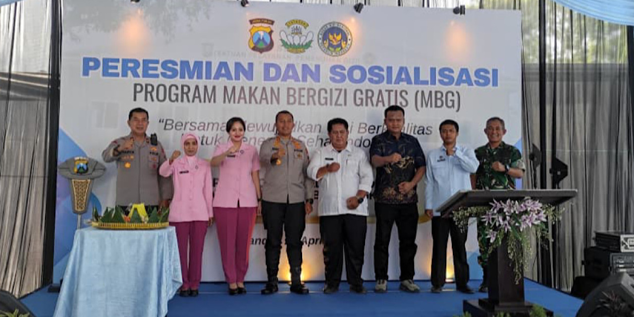Polres Kediri Resmikan SPPG Ketiga di Kandat, Fokus Ibu Hamil hingga Balita