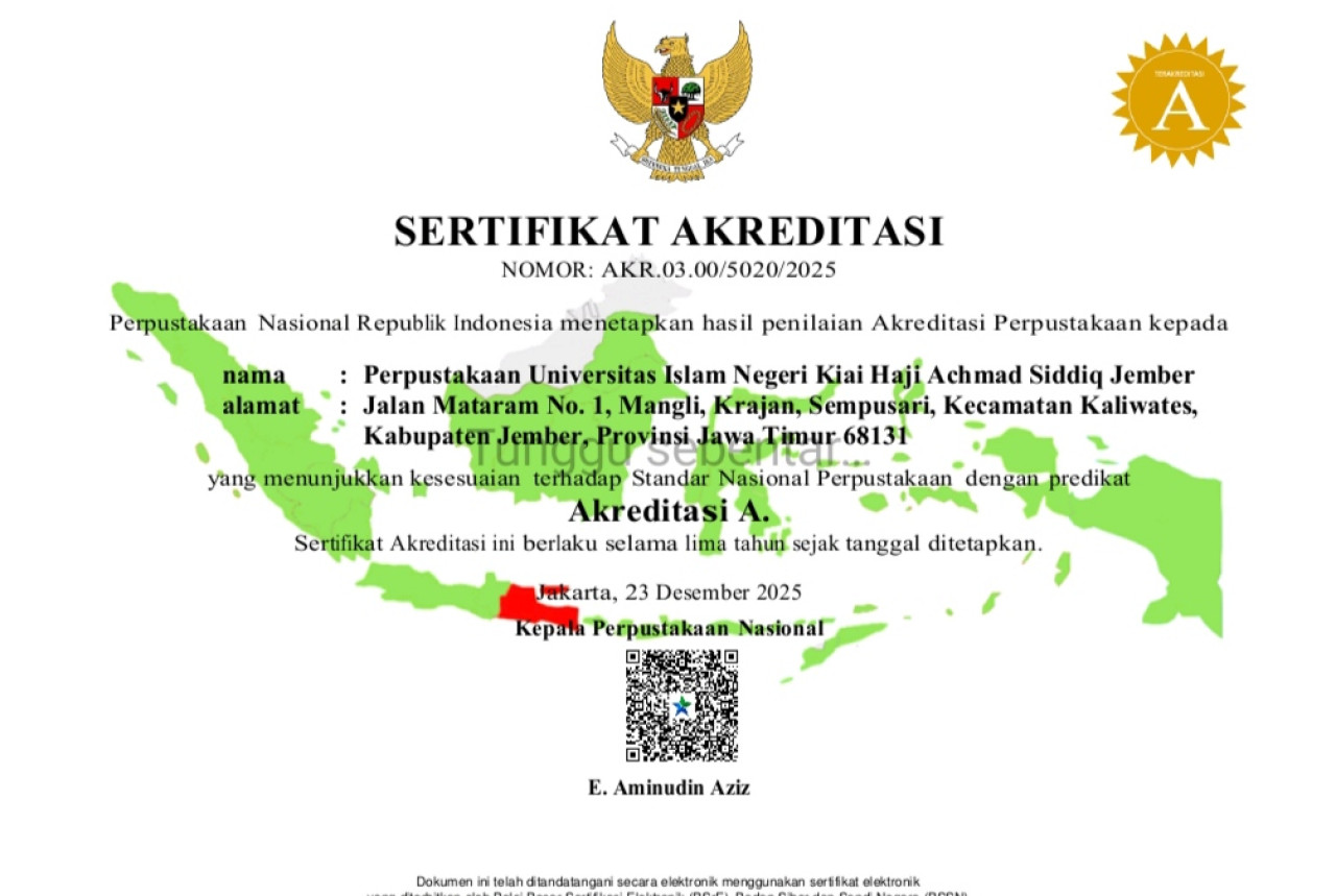 Perpustakaan UIN KHAS Jember Pertahankan Akreditasi A, Bukti Layanan Unggul