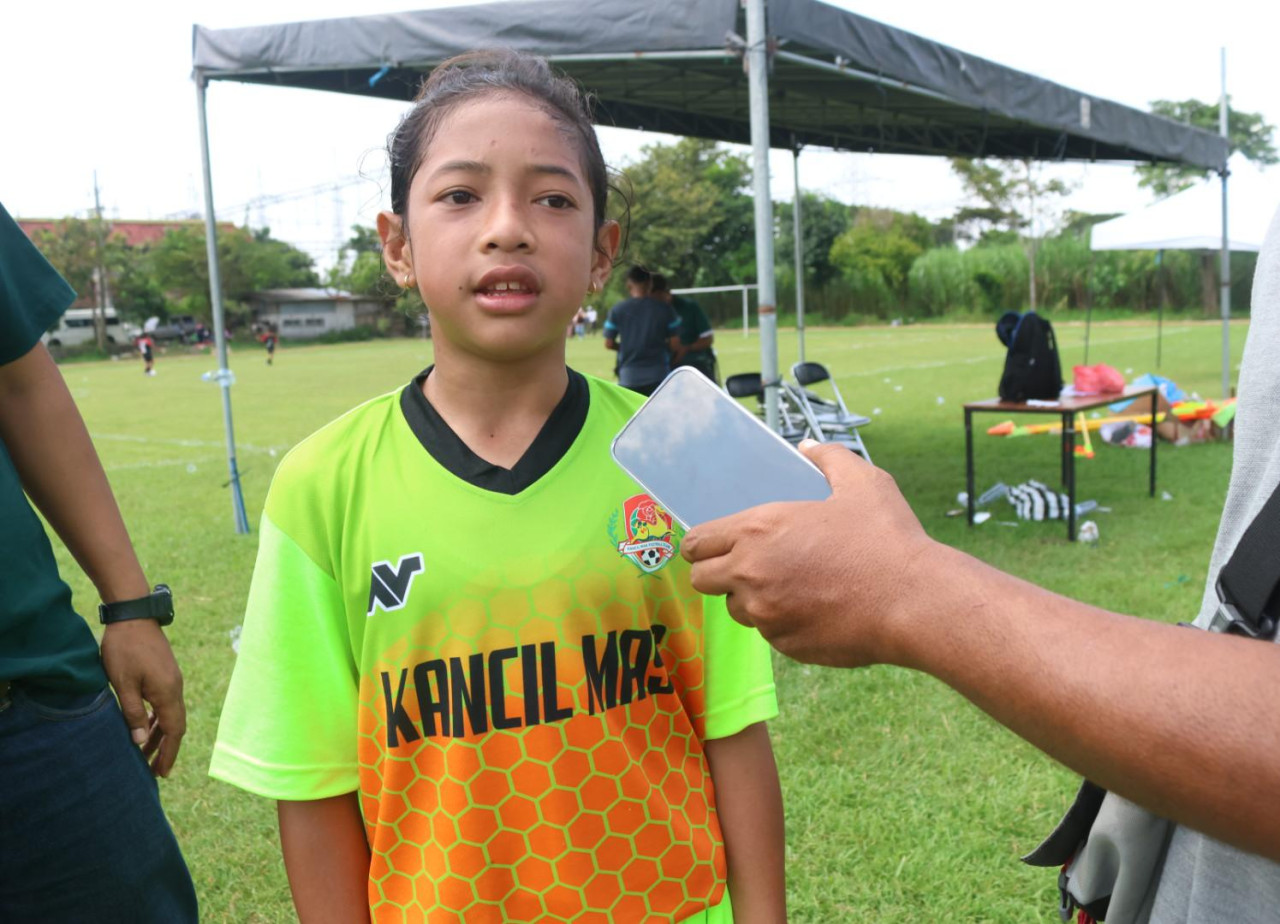 Valentina Imelda, Motor Serangan Tim Bola Putra Kancil Mas di Dandim Cup Kediri U12
