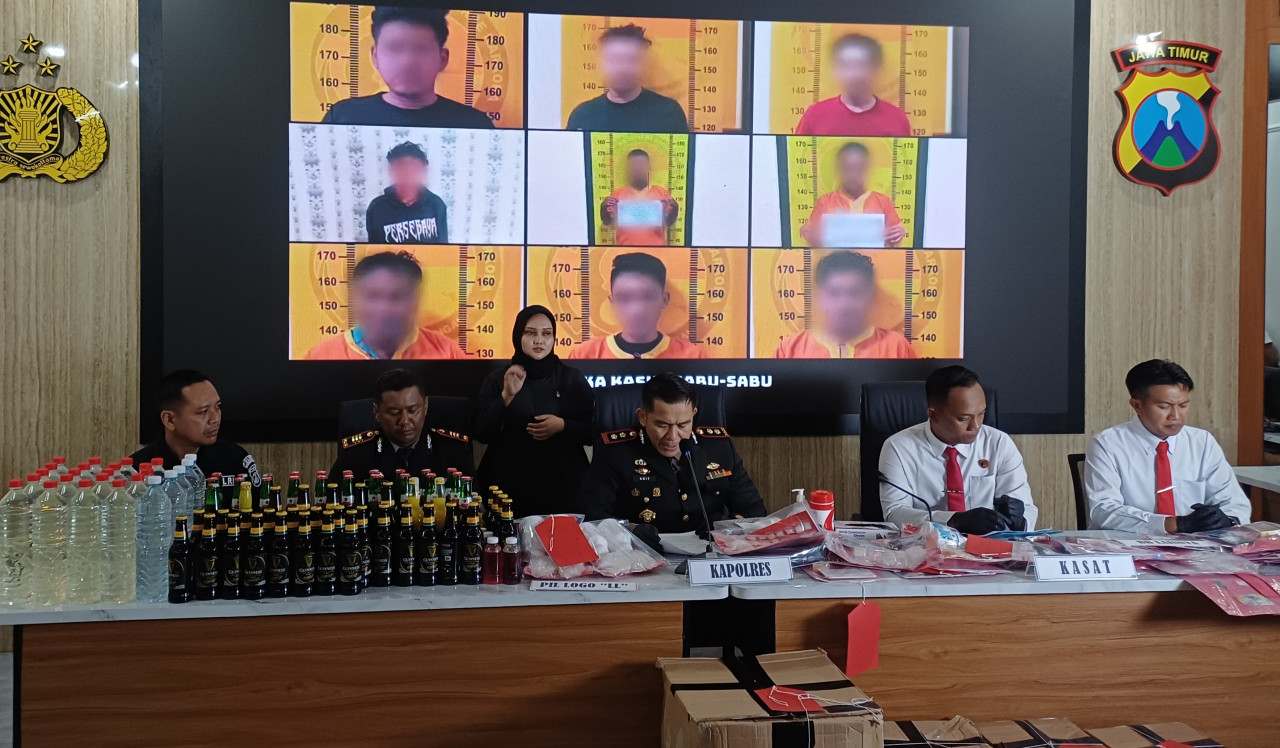 Dalam Tiga Bulan, Polres Lamongan Ciduk 40 Pengedar Narkotika