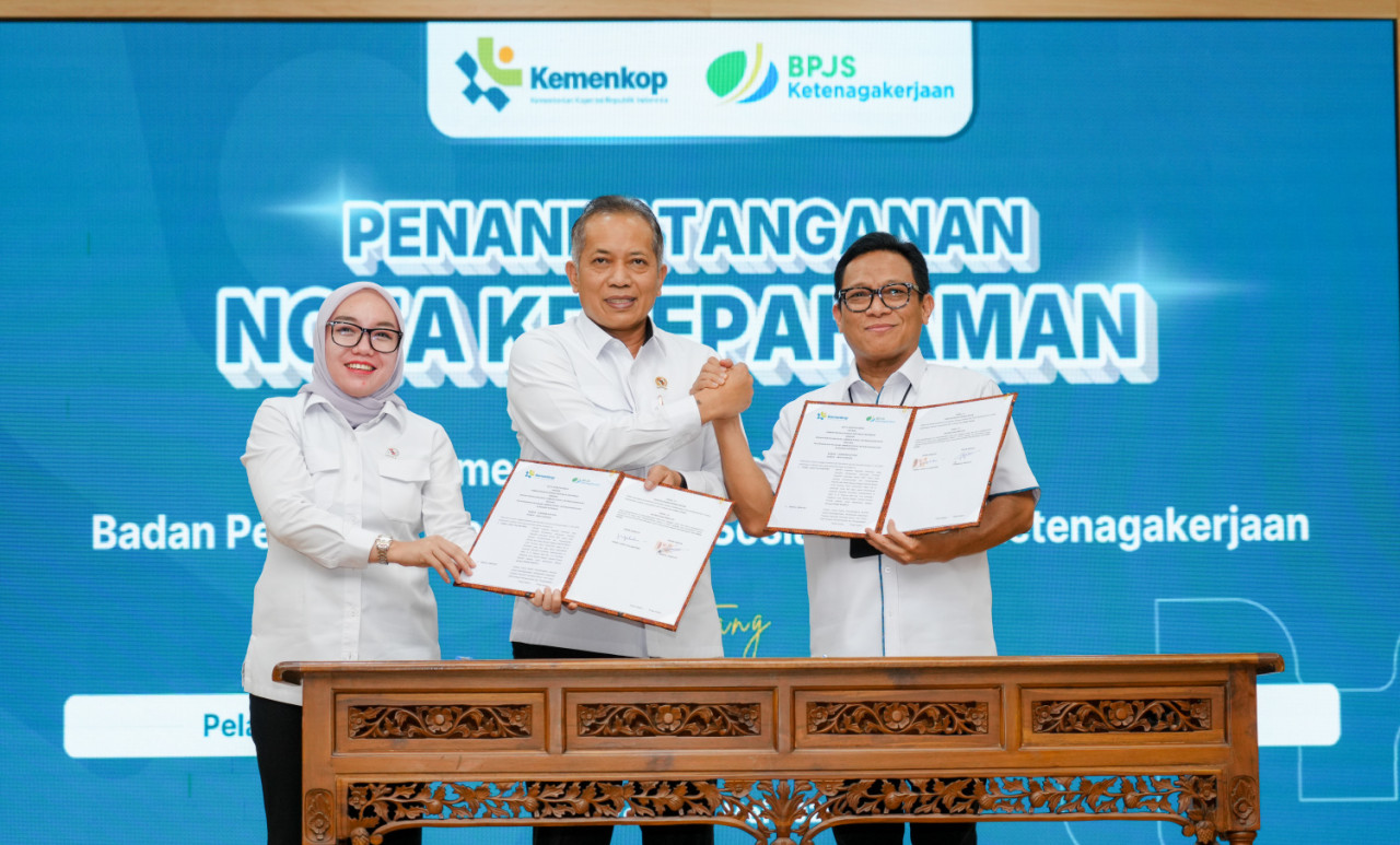 BPJS Ketenagakerjaan dan Kemenkop Perkuat Jaminan Sosial Ekosistem Koperasi