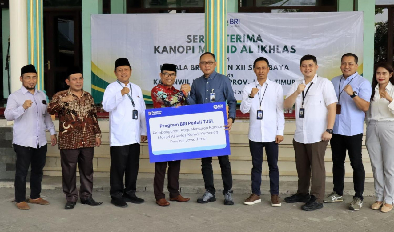 Perkuat Fasilitas Publik, BRI Jemursari Revitalisasi Area Masjid Al Ikhlas Kemen