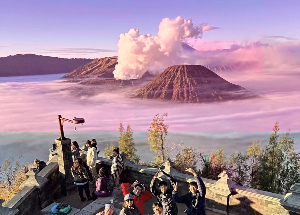 Wisatawan di Gunung Bromo Probolinggo. (Foto: Ide Farid/jatimnow.com)