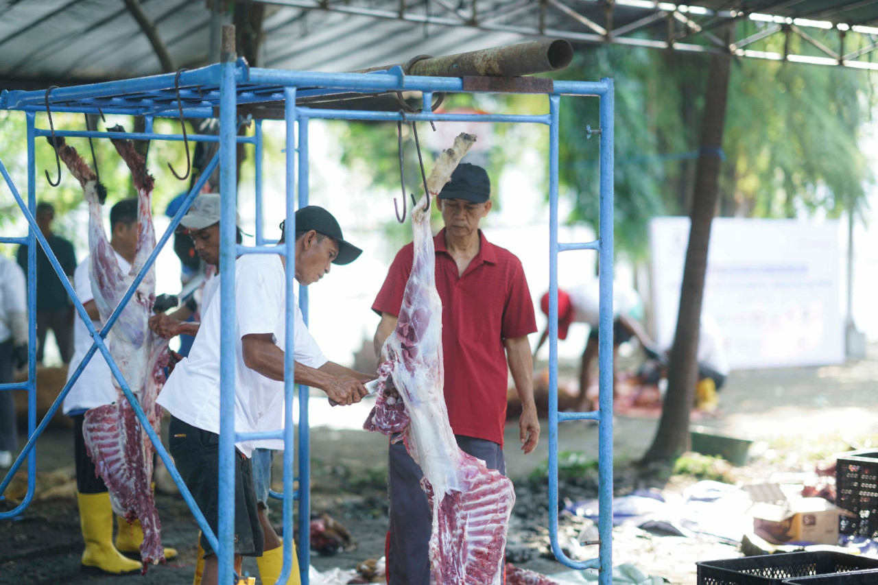 Ribuan Warga Prasejahtera di Ring Satu SIER Terima Kurban Danareksa