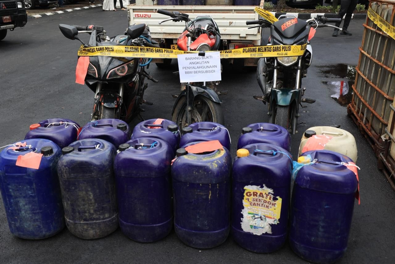 Barang bukti yang diamankan Polres Probolinggo Kota. (Foto: Ide Farid/jatimnow.com)