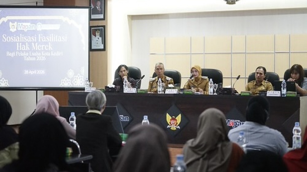 Wali Kota Kediri Buka Sosialisasi Fasilitasi Hak Merek, Dorong UMKM Naik Kelas