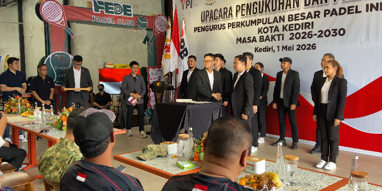 PBPI Kota Kediri Dilantik, Siap Cetak Atlet Padel untuk PON hingga Olimpiade 2030