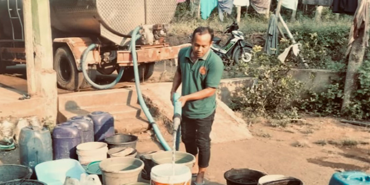 BPBD Kabupaten Probolinggo Salurkan 6.000 Liter Air Bersih untuk Warga Tegalwatu