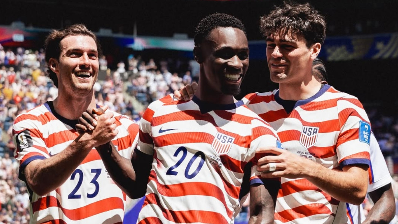 Pemain Amerika Serikat merayakan kemenangan melawan Australia. (Foto: instagram FIFAworldcup2026)