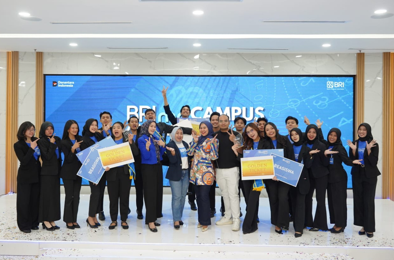 Panitia menetapkan lima pemenang BRImo Campus Ambassador Surabaya 2026. (Foto: Ali Masduki/jatimnow.com)