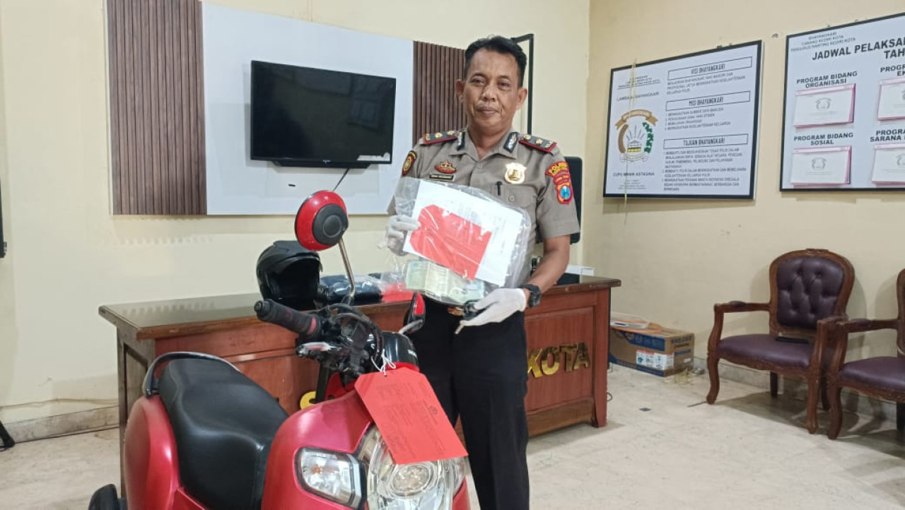 Pria Asal Bandung Curi Motor di Kediri, Modus Cari Kos Pakai KTP Orang Lain