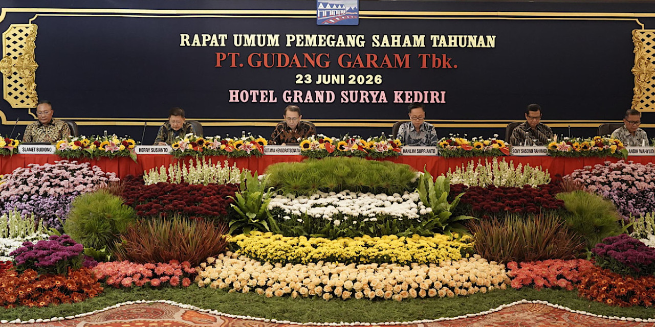 Rapat Umum Pemegang Saham Tahunan (RUPST) Gudang Garam yang digelar di Grand Surya Hotel. (Foto: GG for jatimnow.com)