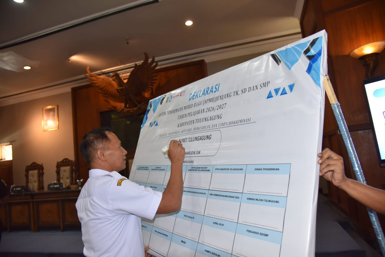 Tulungagung Deklasikan SPMB Tahun Ajaran 2026/2027 Bebas Titipan