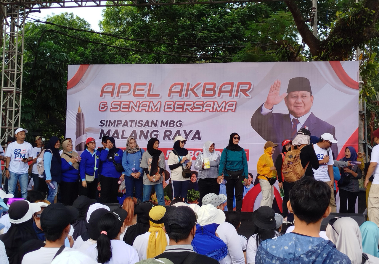 Massa Aksi Dukung MBG di Malang Panen Hadiah, dari Sayuran hingga Kulkas