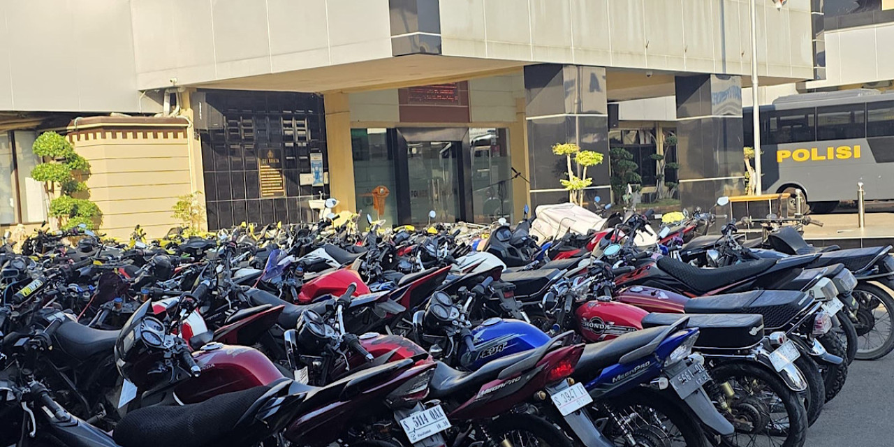 Bising dan Bikin Resah, 21 Motor Berknalpot Brong Terjaring Patroli di Babat Lamongan
