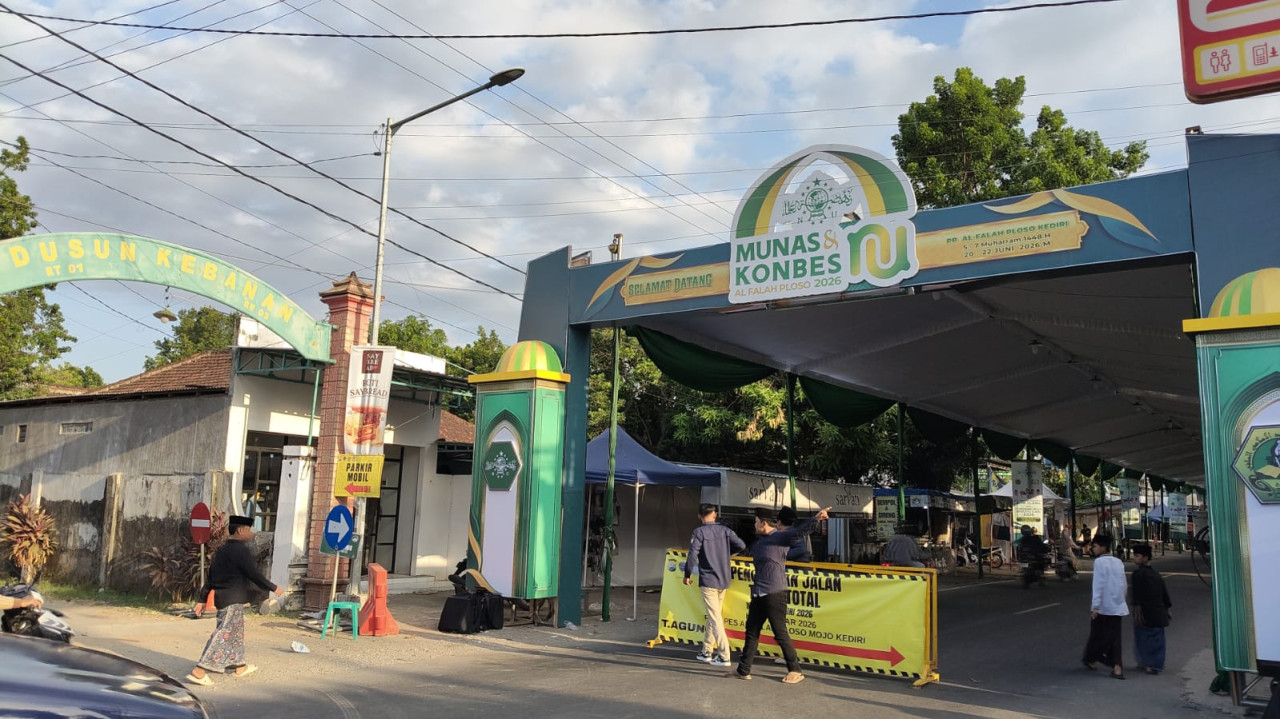 Lokasi pelaksanaan Munas dan Konbes NU di Ponpes Al Falah Kediri. (Foto: Yanuar D/jatimnow.com)
