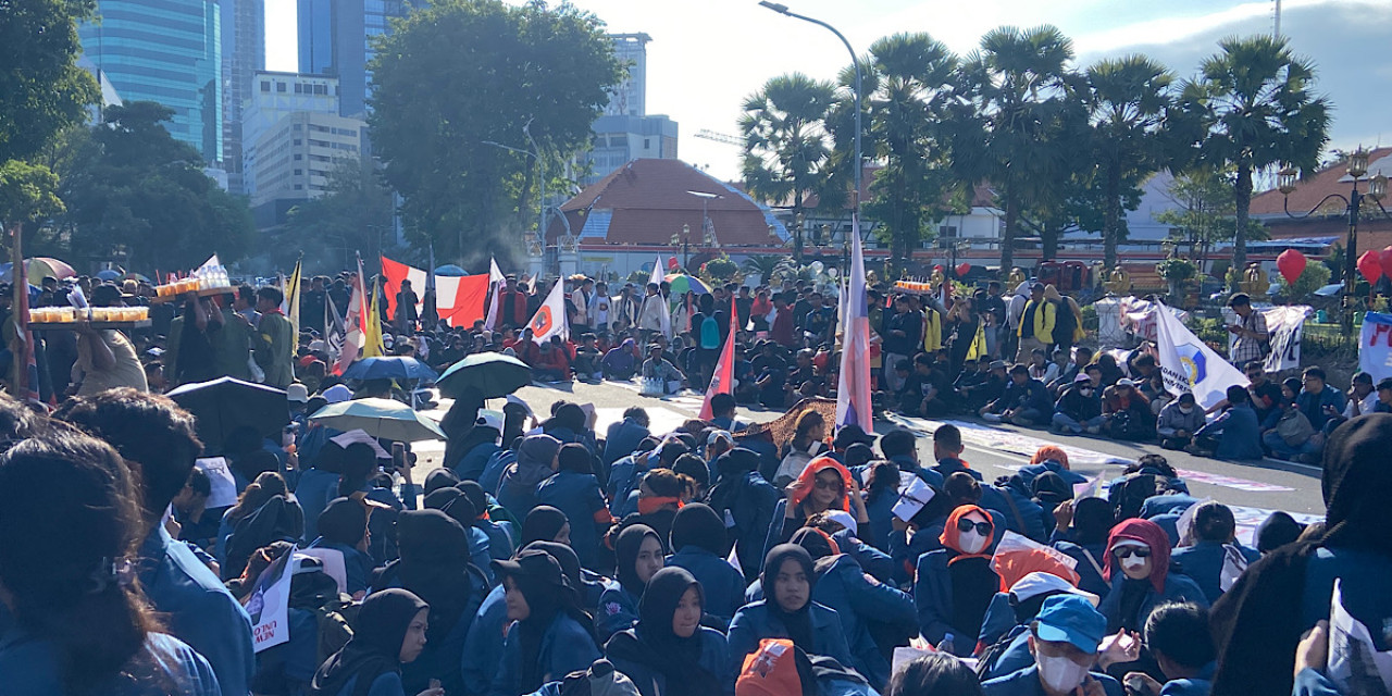 1.500 Mahasiswa Demo di Surabaya, Soroti Kondisi Negara dan Kebijakan Pemerintah