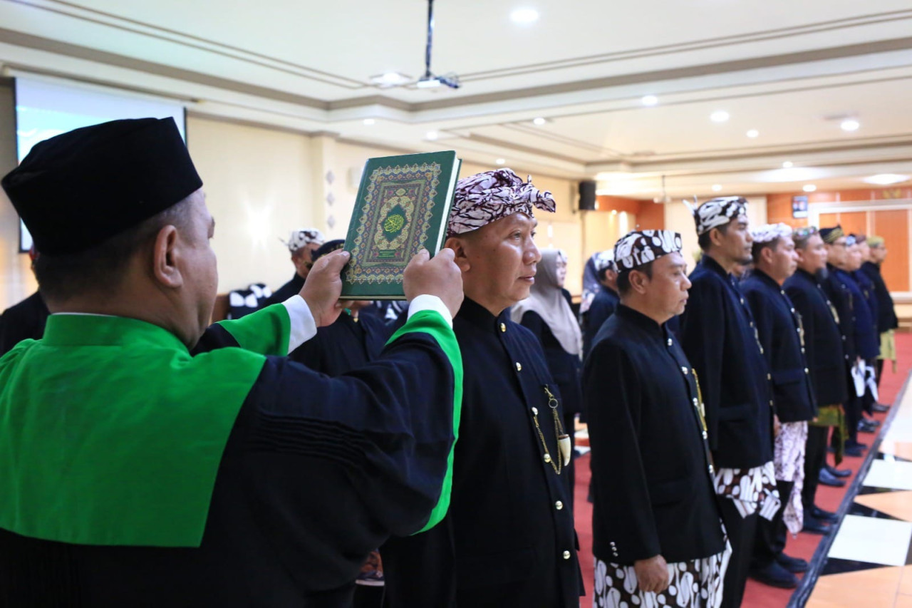 Prosesi pelantikan pejabat di lingkup Pemkot Probolinggo. (Foto: Ide Farid/jatimnow.com)