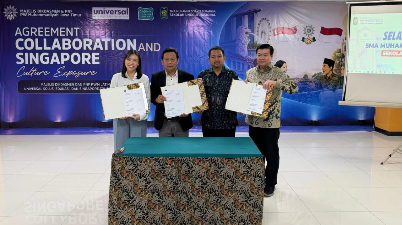 STB Gandeng Muhammadiyah Jatim, 500 Siswa Bakal Belajar ke Singapura