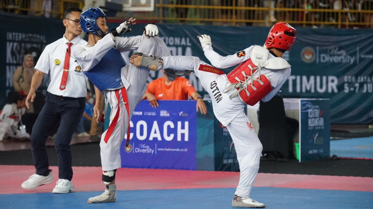 1.232 Atlet Taekwondo Bertarung di Ksatria Nusantara PBTI Series Kediri