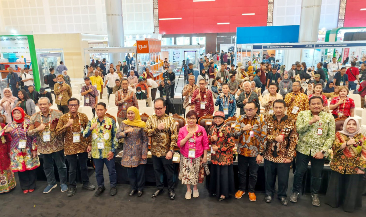 Seremoni pembukaan pameran ALLPACK Surabaya di  Grand City Convention Hall, Surabaya, Rabu (1/7/2026). (Foto: Ali Masduki/jatimnow.com)
