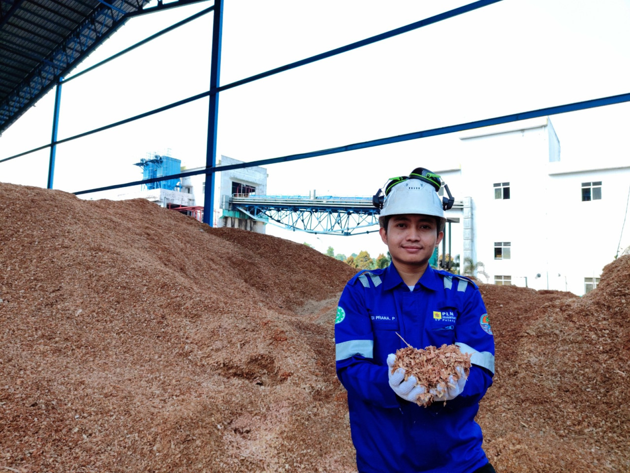 Biomassa Woodchip yang digunakan pada PLTU Pulang Pisau