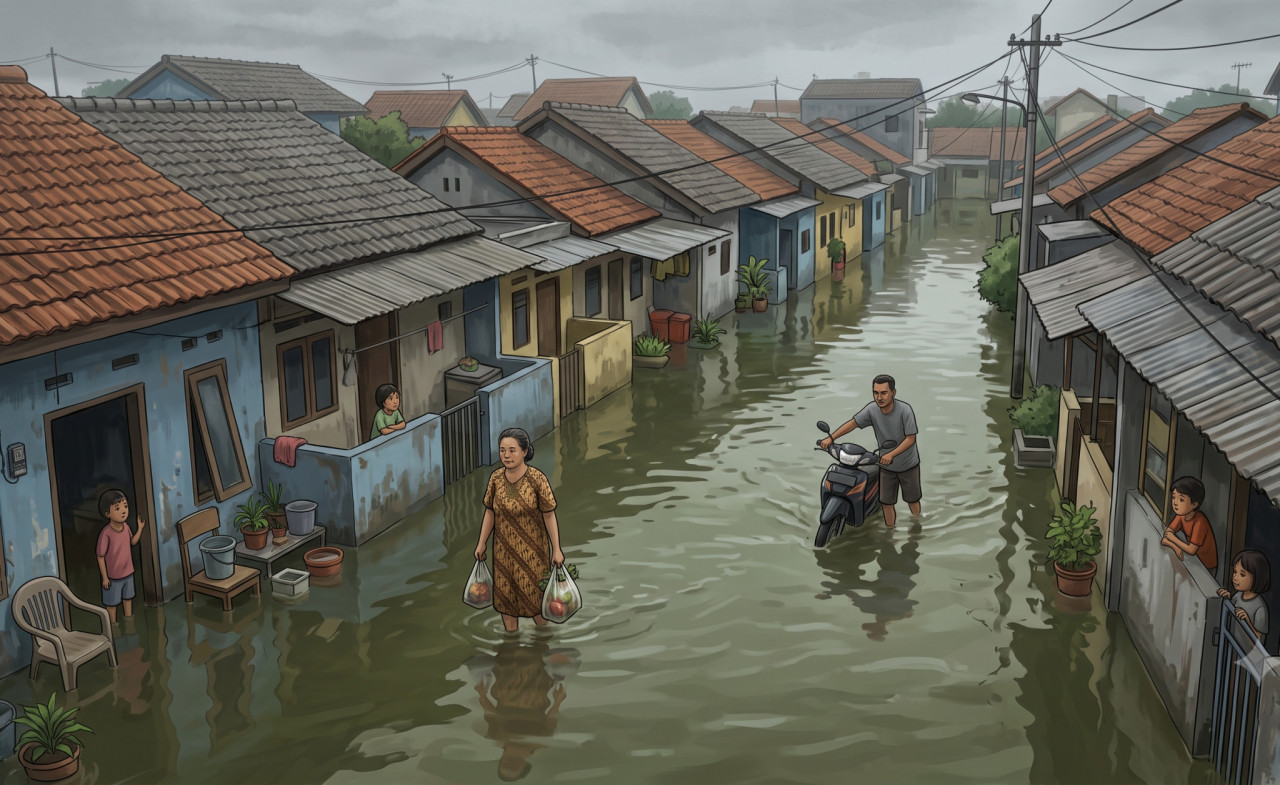 Banjir Rob Kalianak Makin Parah, Pakar Soroti Penurunan Tanah dan Usulkan Relokasi