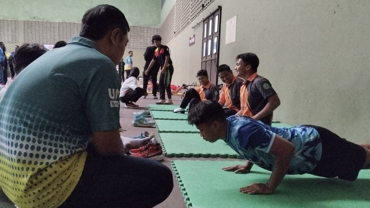 KONI Kabupaten Kediri gelar tes parameter tahap pertama bagi atlet-atlet berprestasi. (Foto: KONI Kabupaten Kediri/jatimnow.com)