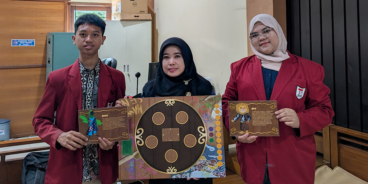 Permainan edukasi budaya batik Nawasena kreasi siswa SMK Telkom Malang. (Foto: SMK Telkom/jatimnow.com)