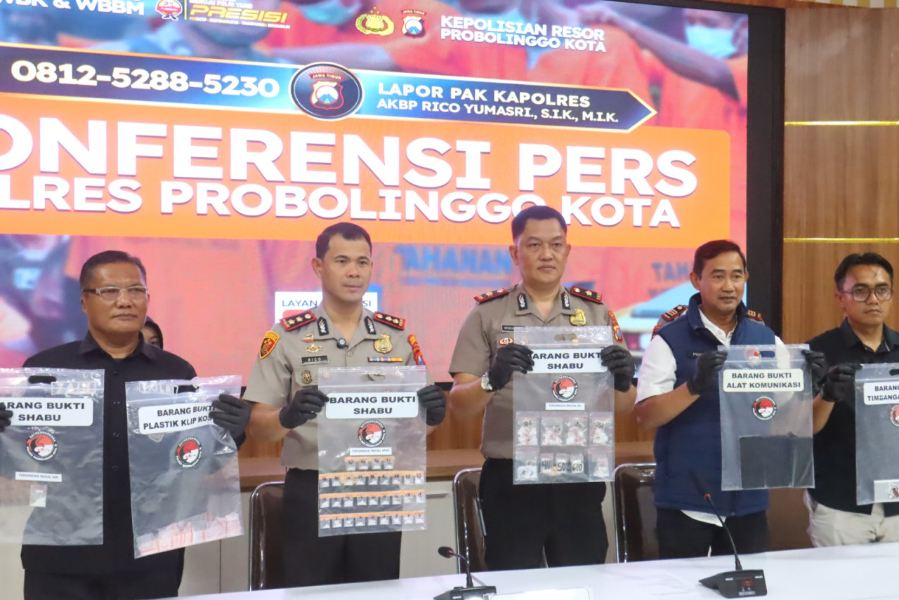 Sepekan Terakhir Tiga Pengedar Sabu Ditangkap Polres Probolinggo Kota
