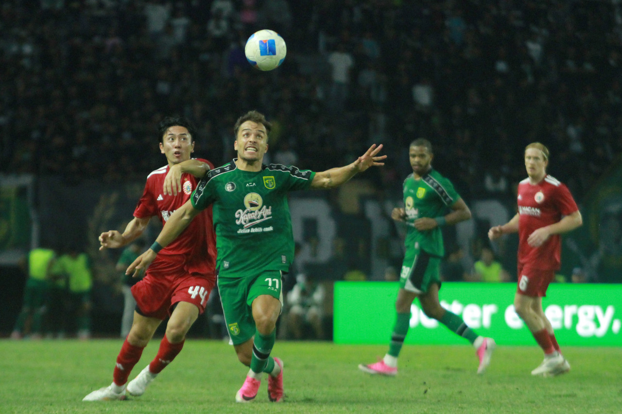 Pemain Persebaya Surabaya saat melawan Persija Jakarta di Piala Presiden 2026. (Foto: Sahlul Fahmi/jatimnow.com)