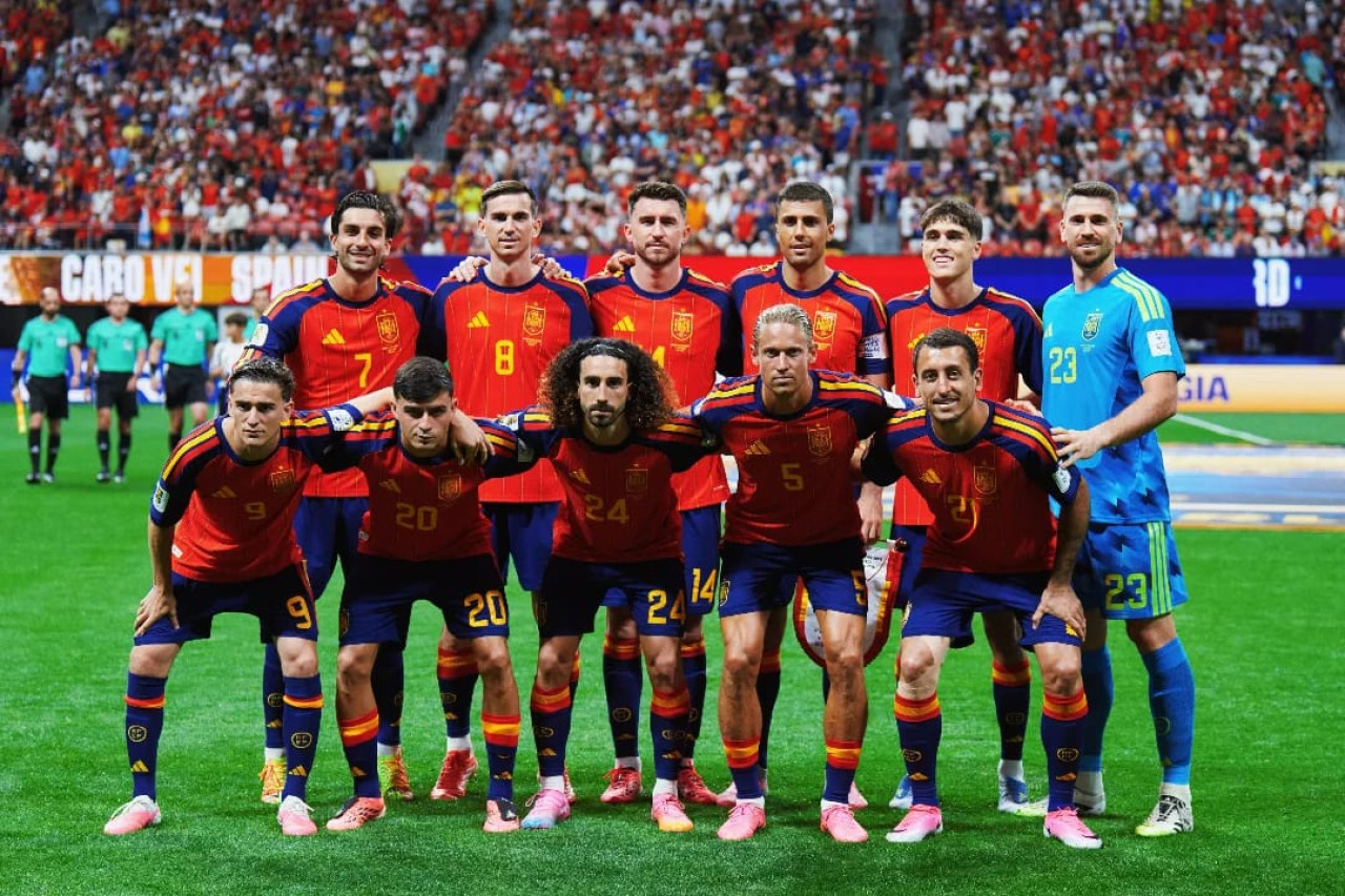 Timnas Spanyol yang lolos ke semifinal Piala Dunia 2026 usai kalahkan Belgia. (Foto: instagram TimNasionalSpanyol)
