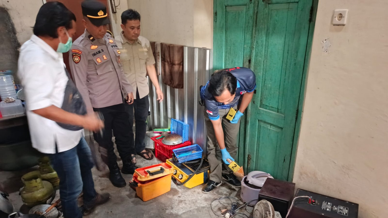 Tim Identifikasi Polres Kediri melakukan olah TKP. (Foto: Polres Kediri/jatimnow.com)