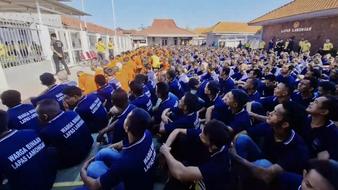 Suasana Lapas kelas IIB Lamongan. (Foto : Adyad Ammy Iffansah/jatimnow.com)