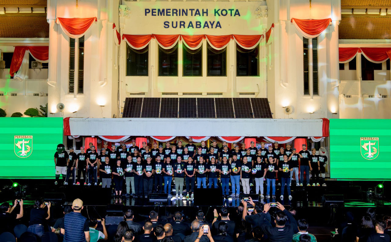 Launching tim Persebaya 2026/2027 di Balai Kota Surabaya. (Foto: Media Officer Persebaya for jatimnow.com)
