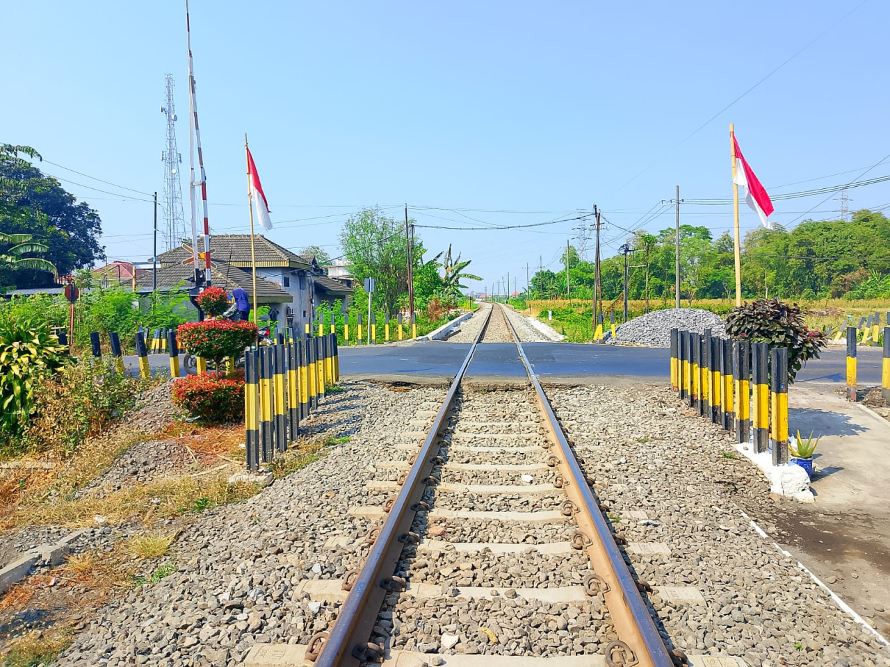 Titik perlintasan sebidang di Kota Probolinggo yang bakal diperbaiki. (Foto: Ide Farid Nasution/ jatimnow.com)