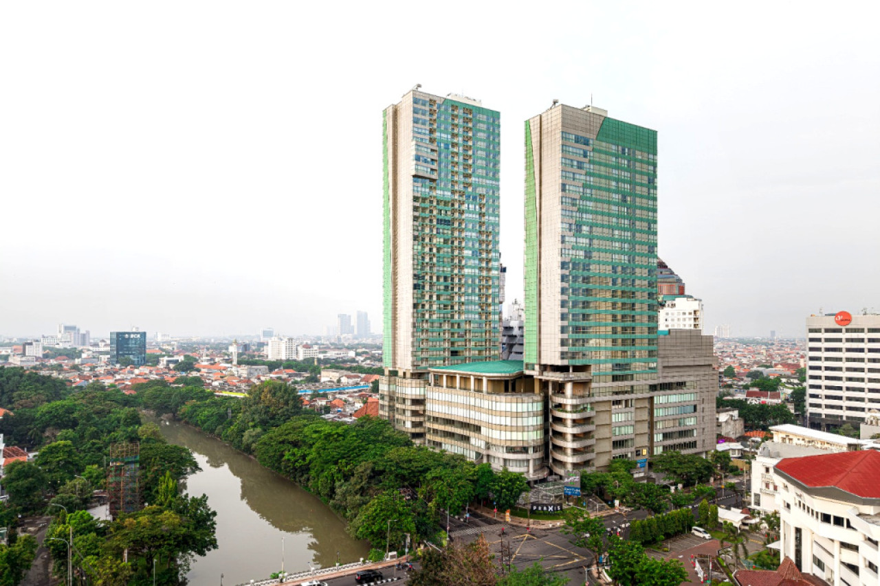 Apartemen Praxis di tengah kota Surabaya. (Foto: Intiland for jatimnow.com)