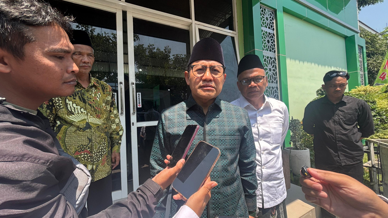 Muhaimin Iskandar saat menghadiri acara Majelis Pemberdayaan Manusia di Pondok Pesantren Mamba’ul Ma’Arif, Denanyar, Jombang (foto: Andi for jatimnow.com)