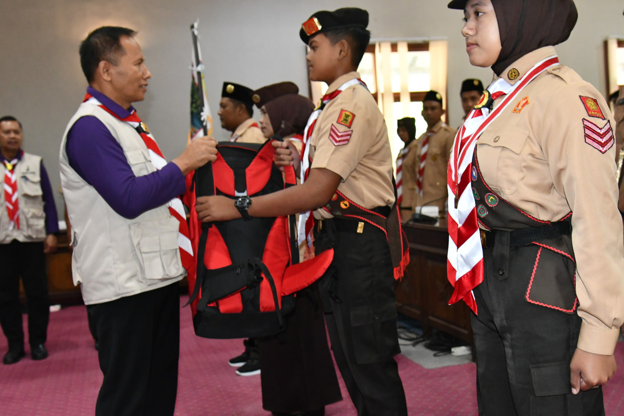 Lepas Kontingen Jamnas XII, Ini Pesan Plt Bupati Tulungagung