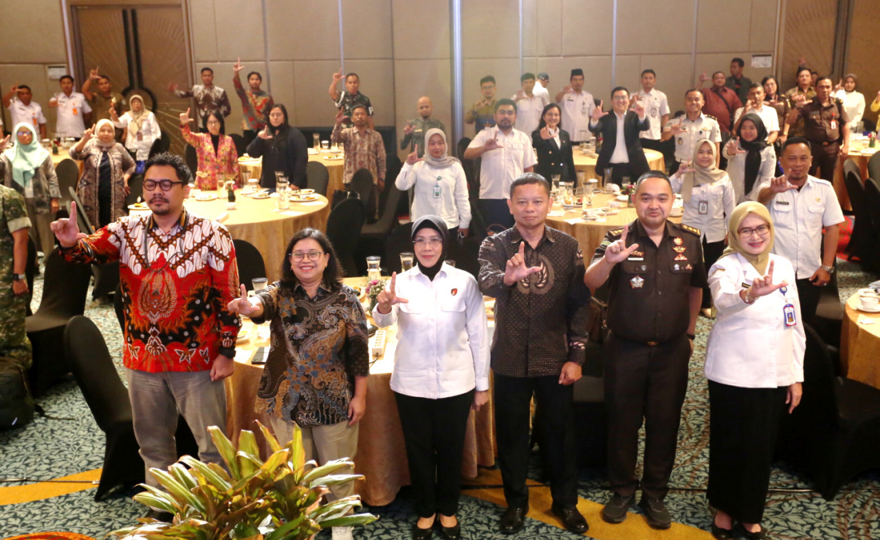LPSK bersama stakeholder sosialisasi UU Nomor 3 Tahun 2026 di Surabaya, Rabu (12/8/2026). (Foto: Ali Masduki/jatimnow.com)