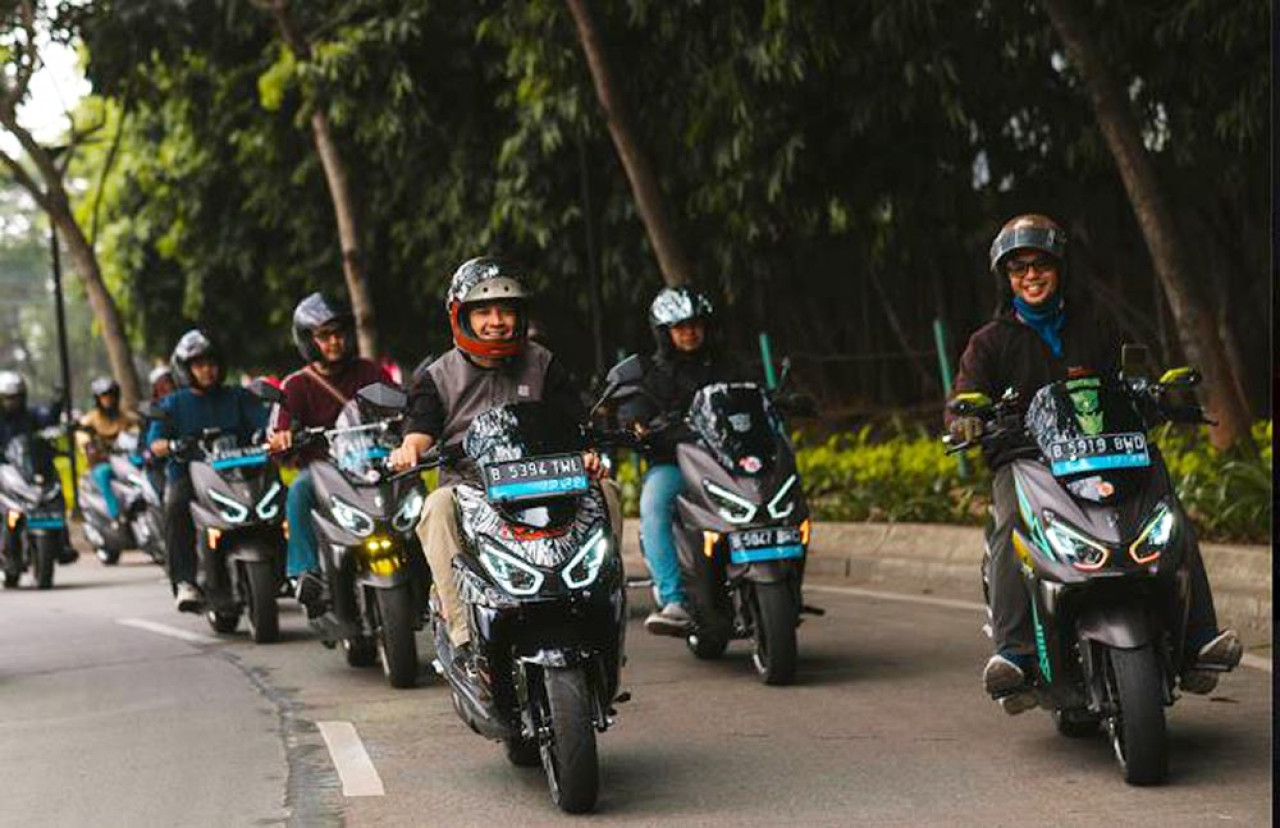Pengguna motor listrik Polytron kini disebut telah mendekati 70.000 orang di seluruh Indonesia. (Foto: Polytron for jatimnow.com)