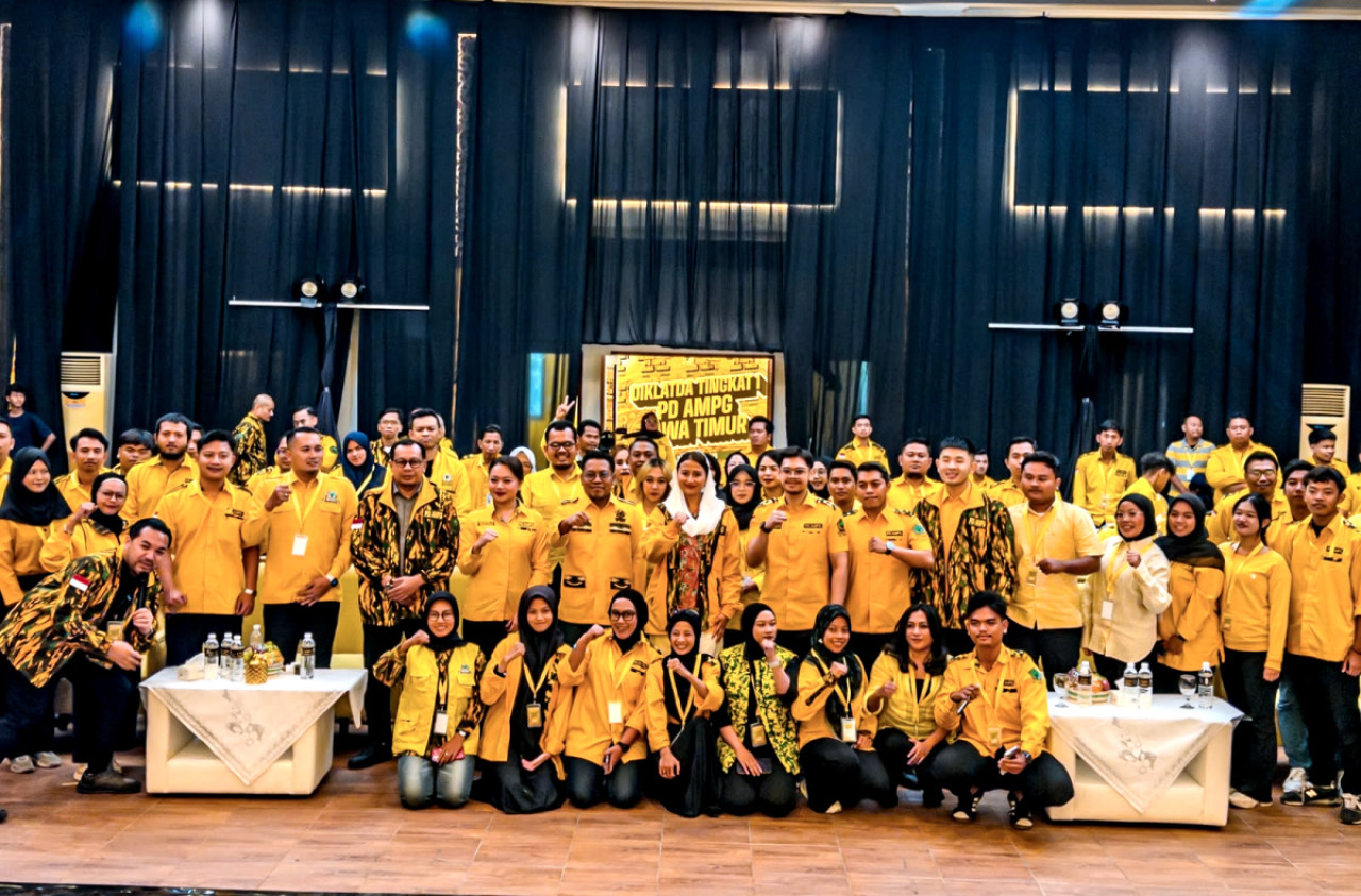 Sebanyak 130 kader muda dari 38 PD AMPG se-Jawa Timur mengikuti kegiatan Diklatda. (Foto: AMPG for jatimnow.com)