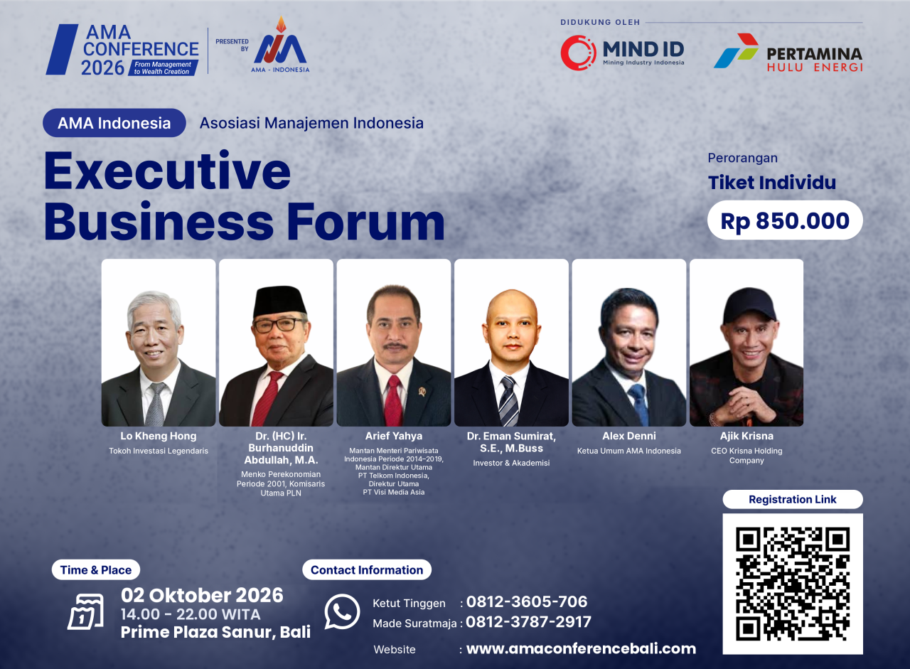 Ajik Krisna Siap Bagikan Kisah Sukses di AMA Indonesia Conference 2026
