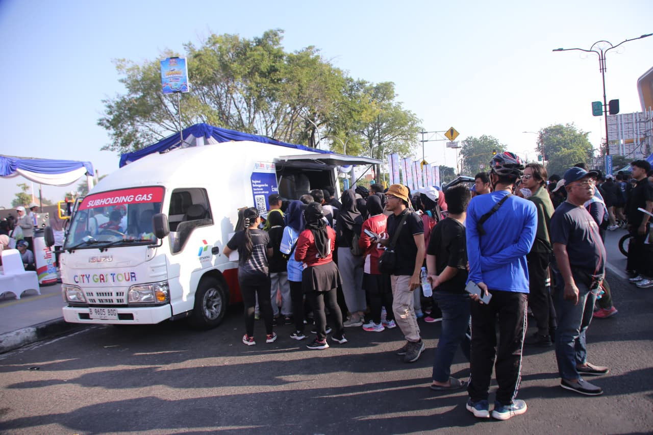 City Gas Tour 2026 digelar di kawasan Car Free Day (CFD) Alun-Alun Sidoarjo, Minggu (6/9/2026). (Foto: PGN for jatimnow.com)