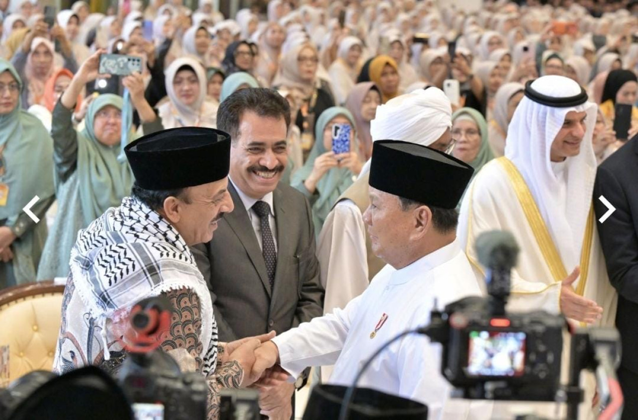 Prabowo Serukan Free Palestine di Puncak 1 Abad Gontor