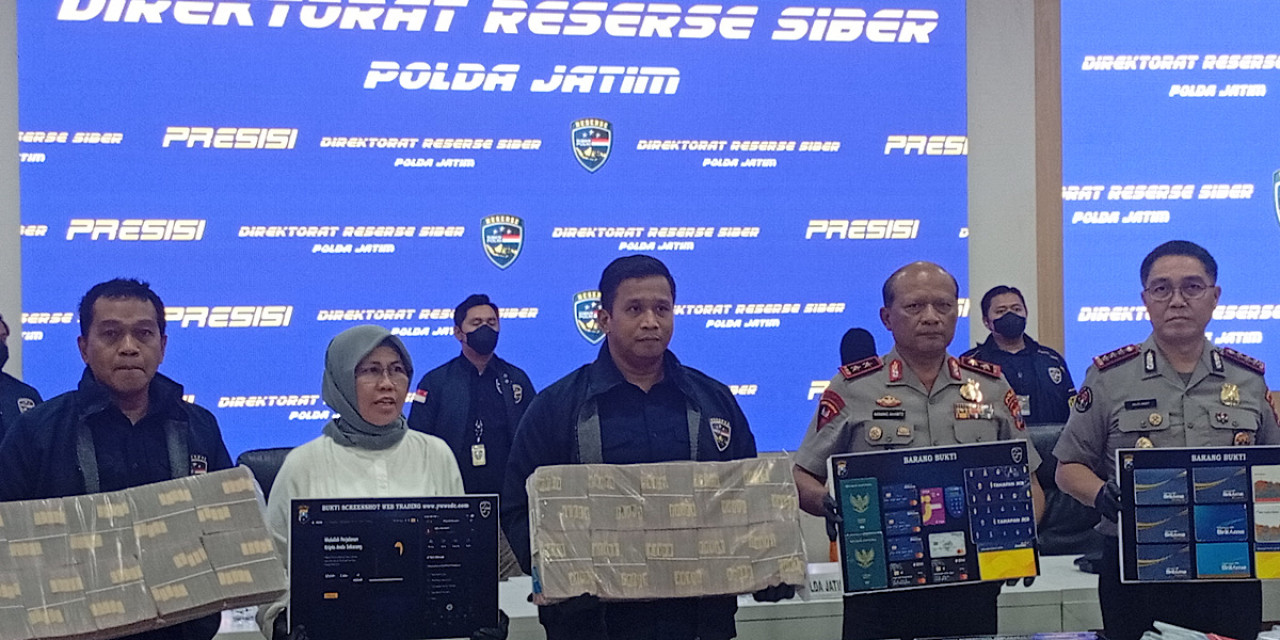 Polda Jatim Bongkar Scam Investasi Kripto Jaringan Internasional, Transaksi Tembus Rp3 T