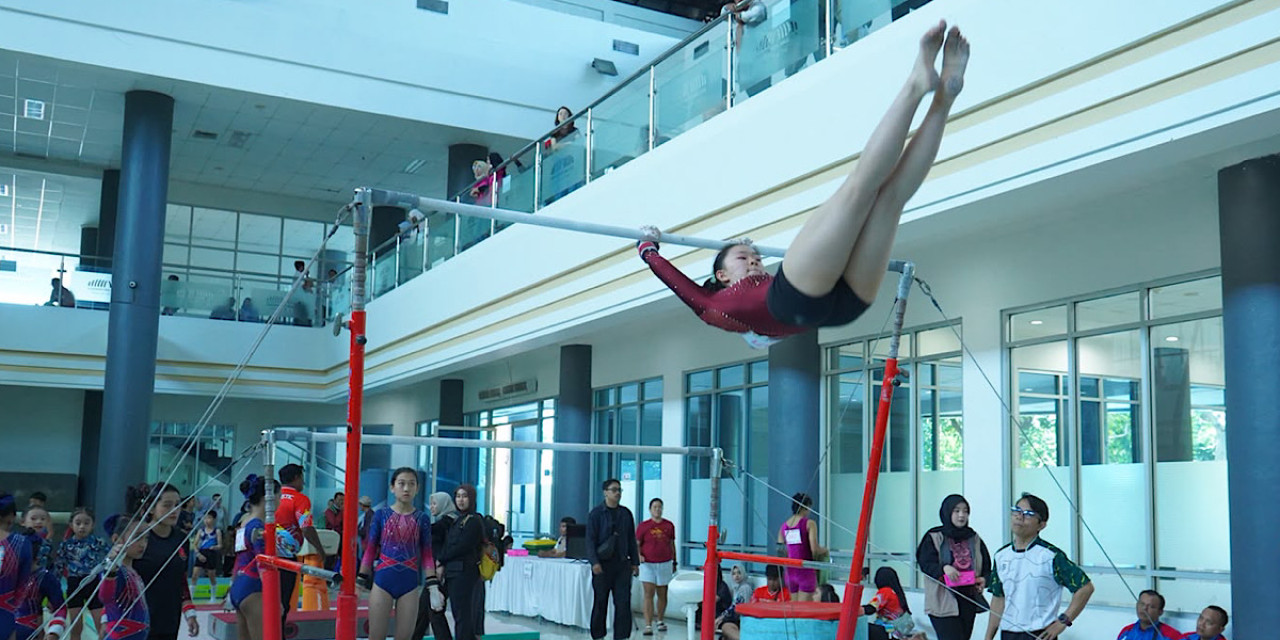 Kejuaraan Provinsi (Kejurprov) Persatuan Senam Indonesia (PERSANI) Jawa Timur 2026 di Kediri. (Foto: Pemkab Kediri/jatimnow.com)