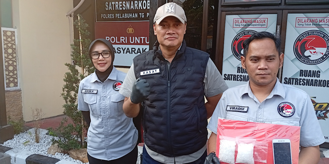 Kurir Sabu Dibekuk Polres Pelabuhan Tanjung Perak, Sehari Kirim 15 Ranjau