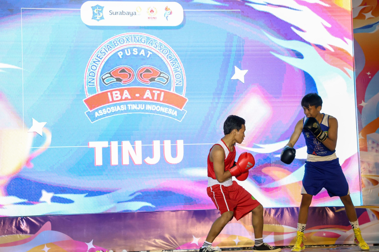 Atlet Tinju Surabaya persiapan jelang Porprov 2027 (foto-foto: Kominfo Surabaya for jatimnow.com)