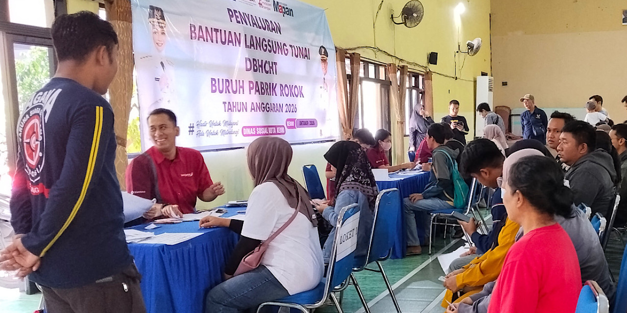 Dinas Sosial Kota Kediri Salurkan BLT DBHCHT Rp1 Juta untuk 4.245 Buruh Pabrik Rokok